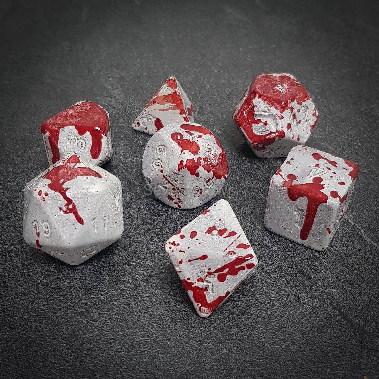 Limited Edition Blood Spatter Milk Chocolate Dice